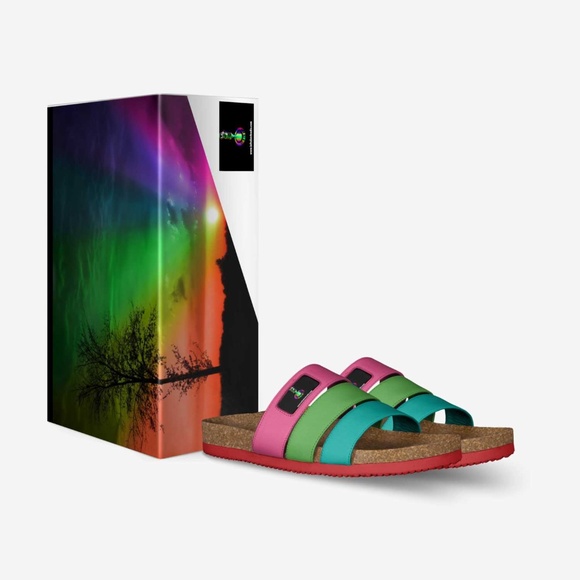 Vintage Rainbow Strip Sandals (Mens)